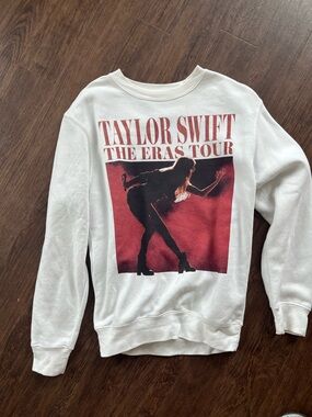 Taylor Swift The Eras Tour White Sweatshirt